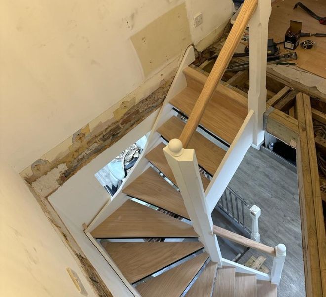 On site construction - Bespoke Staircase